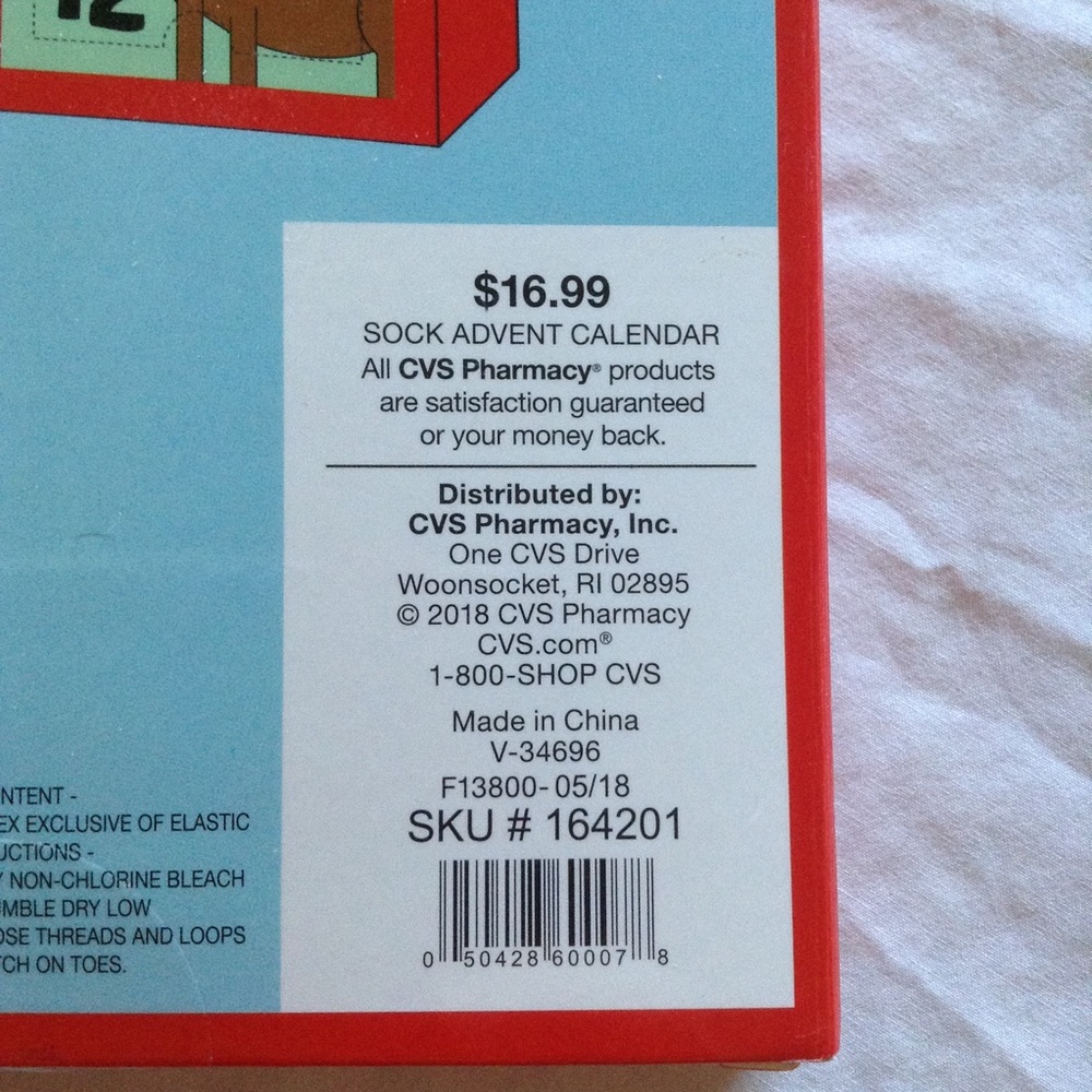 Kids Sock 12 day Holiday advent calendar - Picture 2 of 4